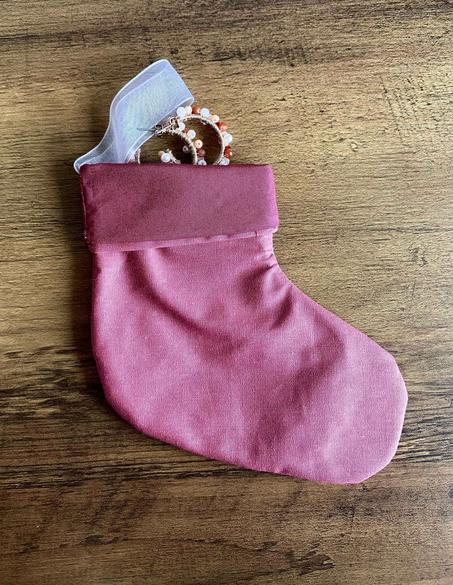 Mini Stocking - Rose Pink