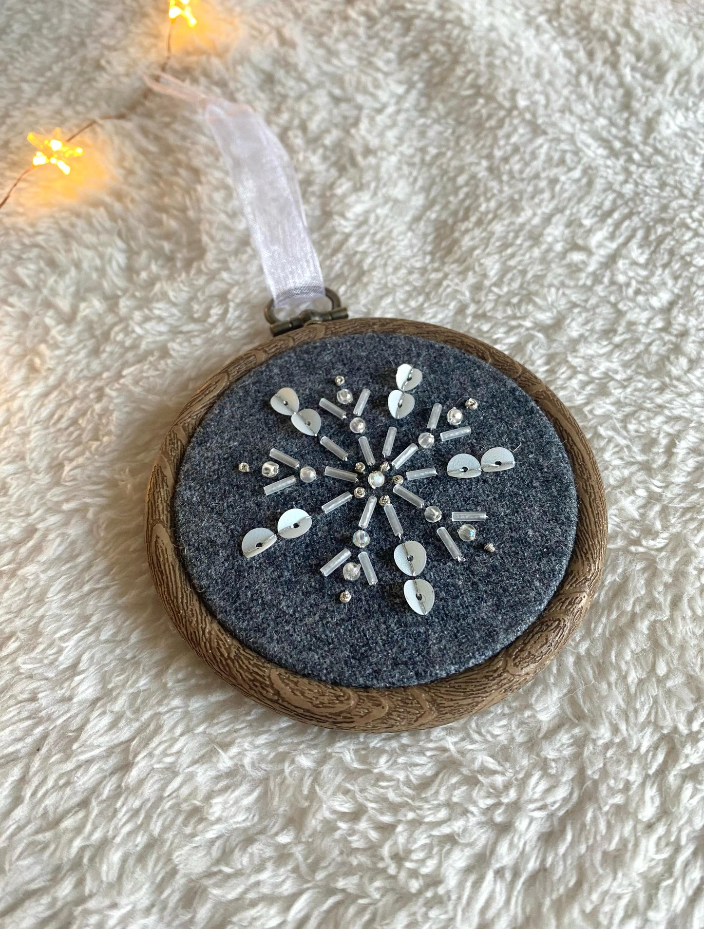 Snowflake Decoration - Dark Grey