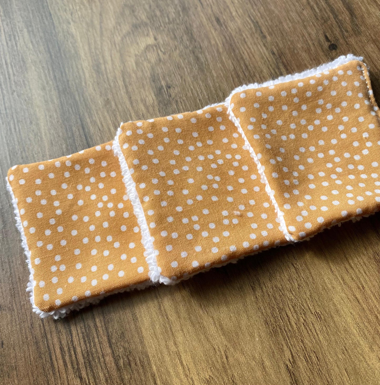 Mustard Spot - Up-Cycled Fabric Reusable Cleansing Pads - Pack of 3 or 6