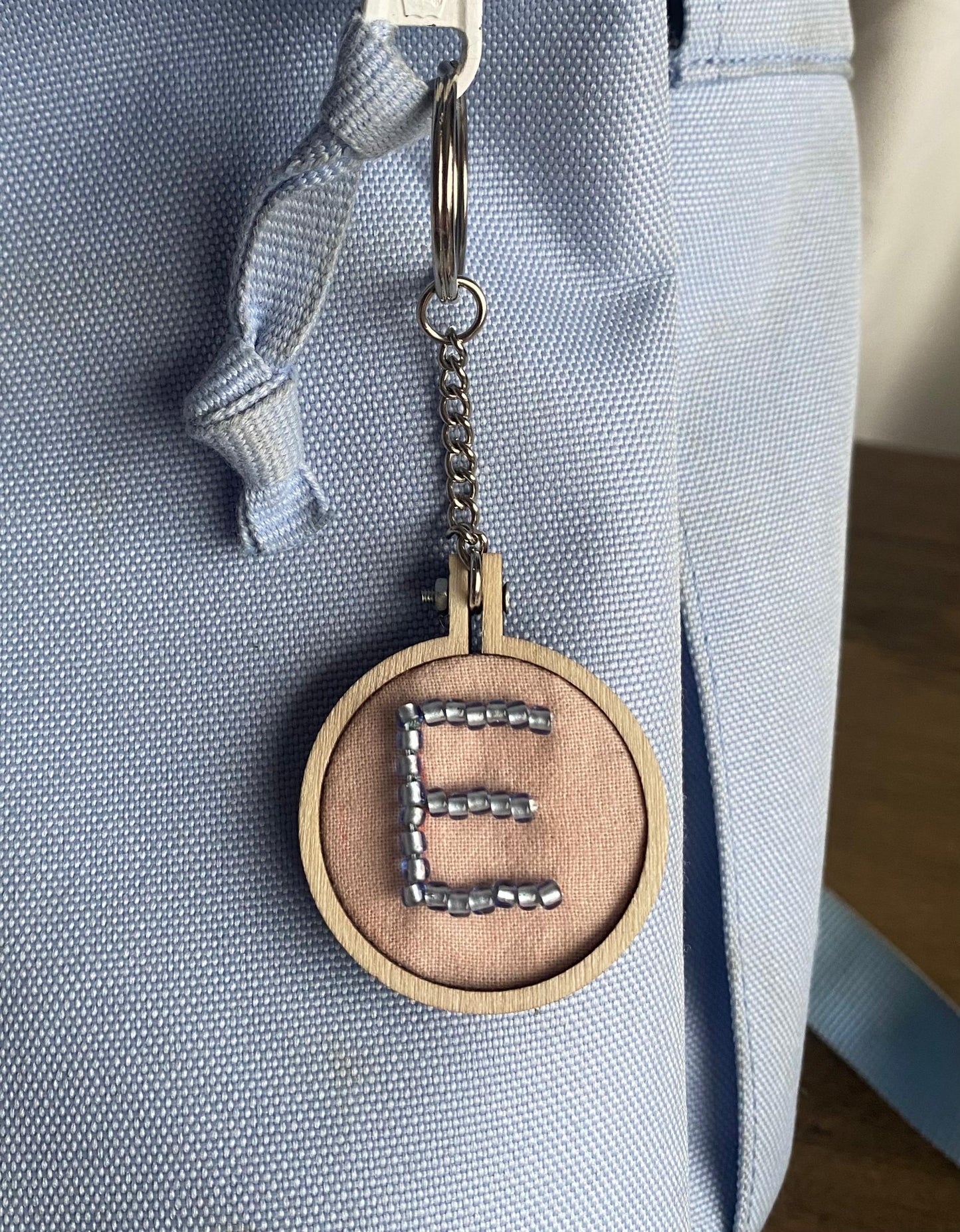 Hand Embroidered Keying - E