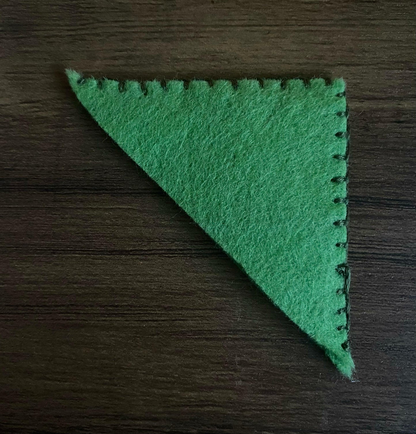 Hand Embroidered Bookmark - Green (Plain)