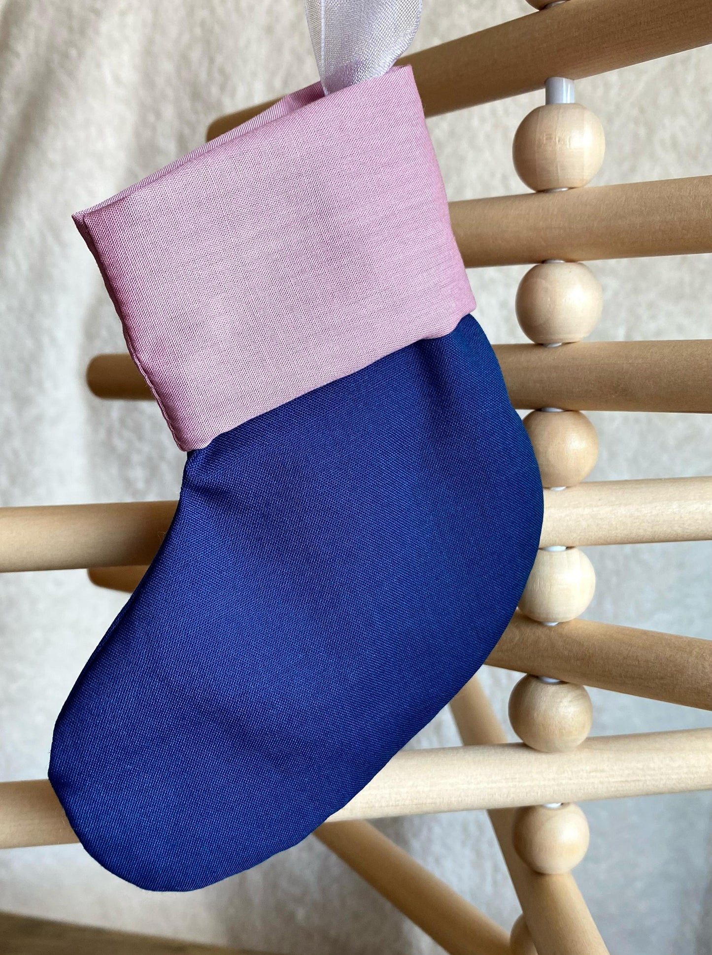 Mini Stocking - Blue & Pink
