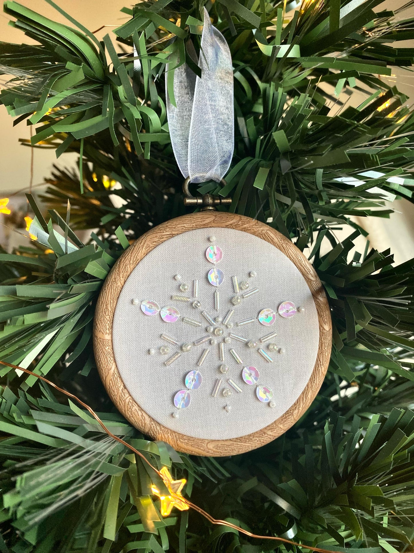 Snowflake Decoration - Light Grey