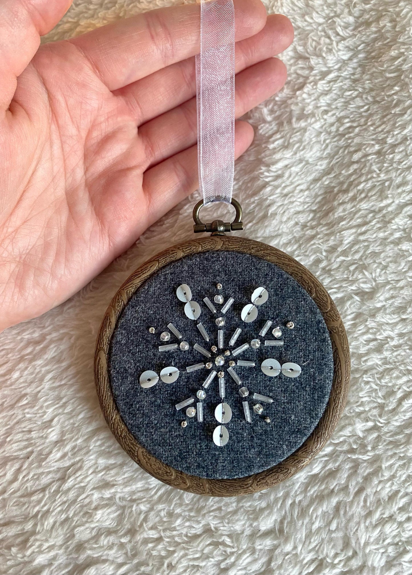 Snowflake Decoration - Dark Grey