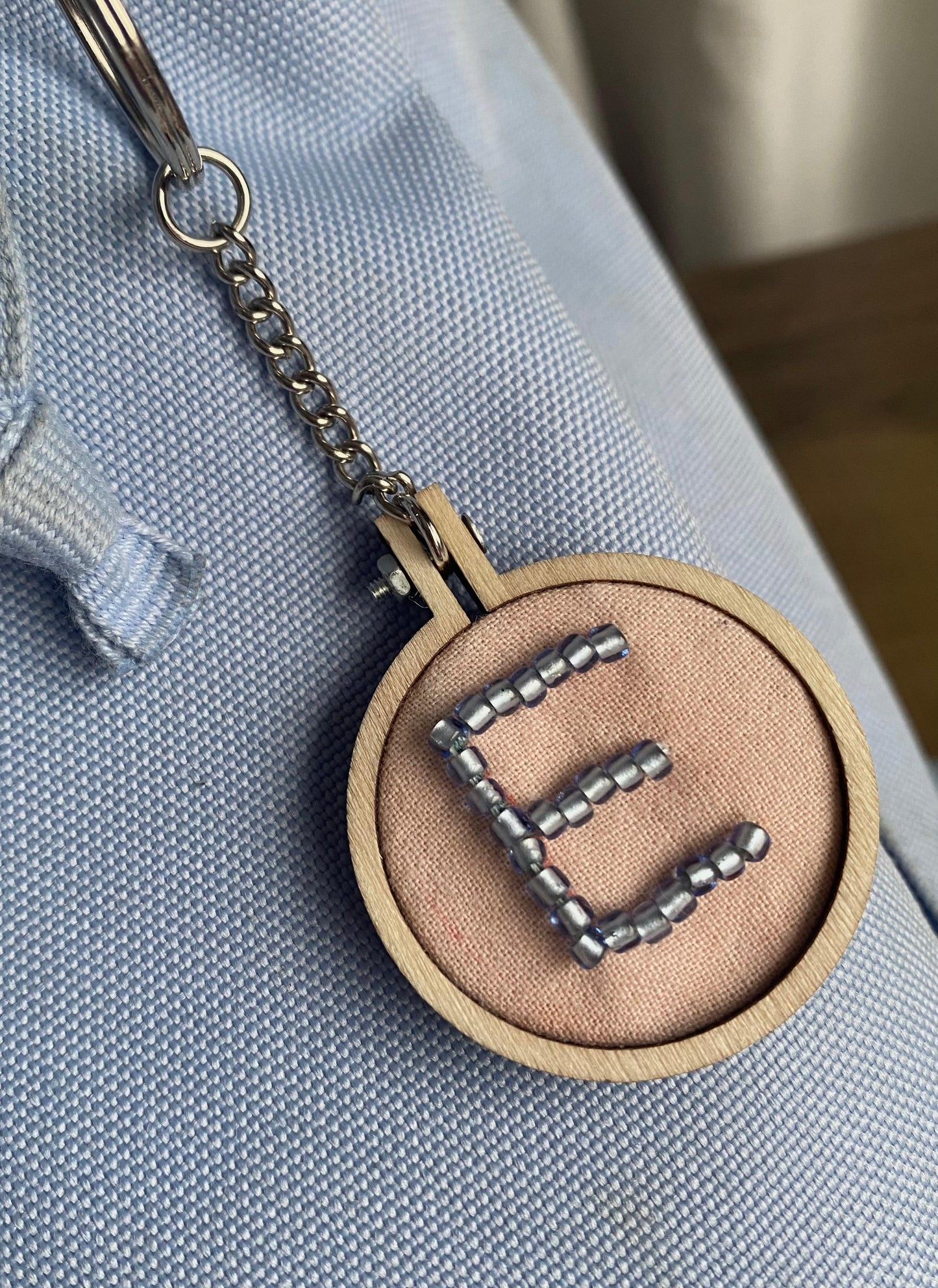 Hand Embroidered Keying - E