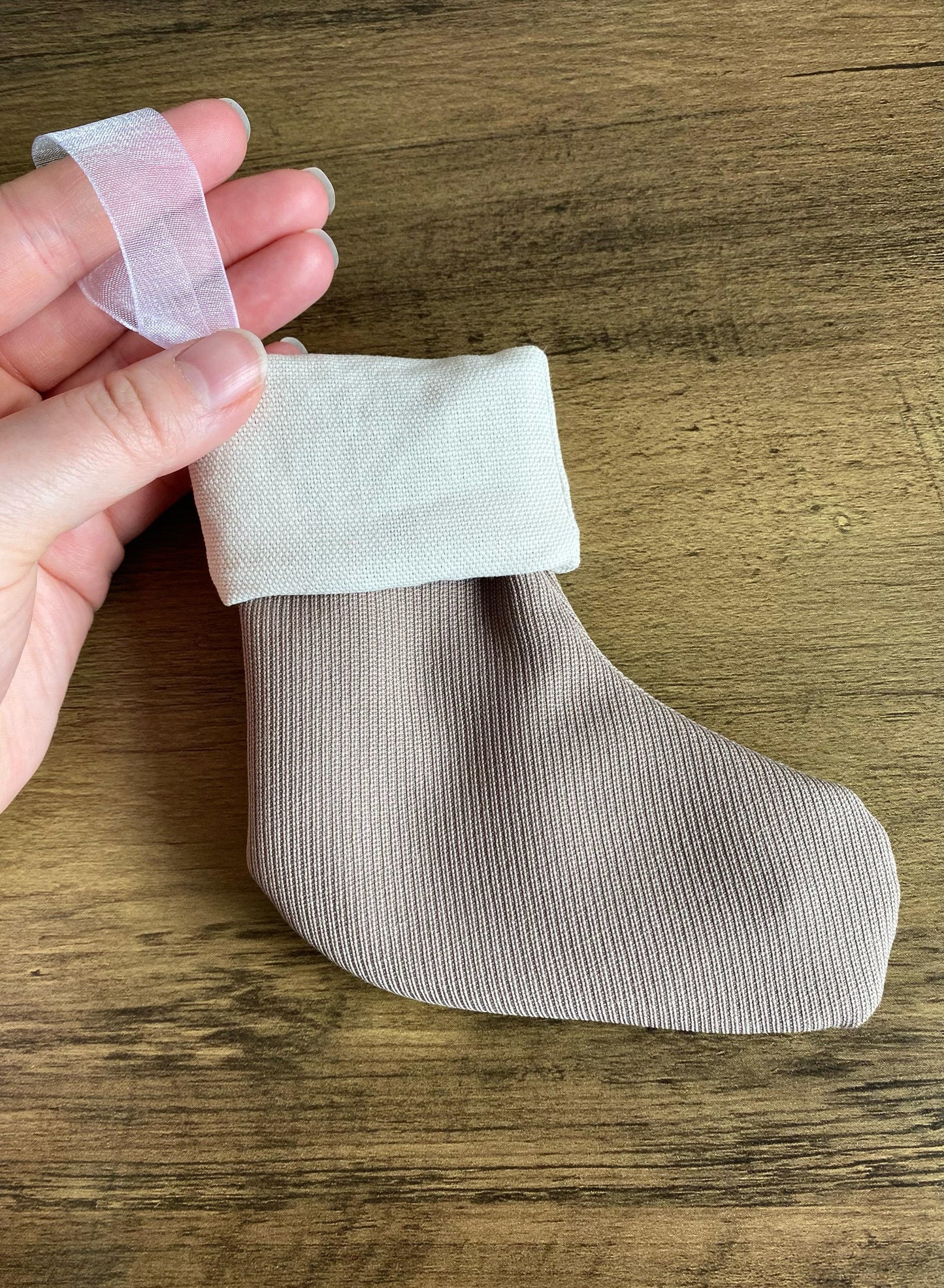 Mini Stocking - Taupe