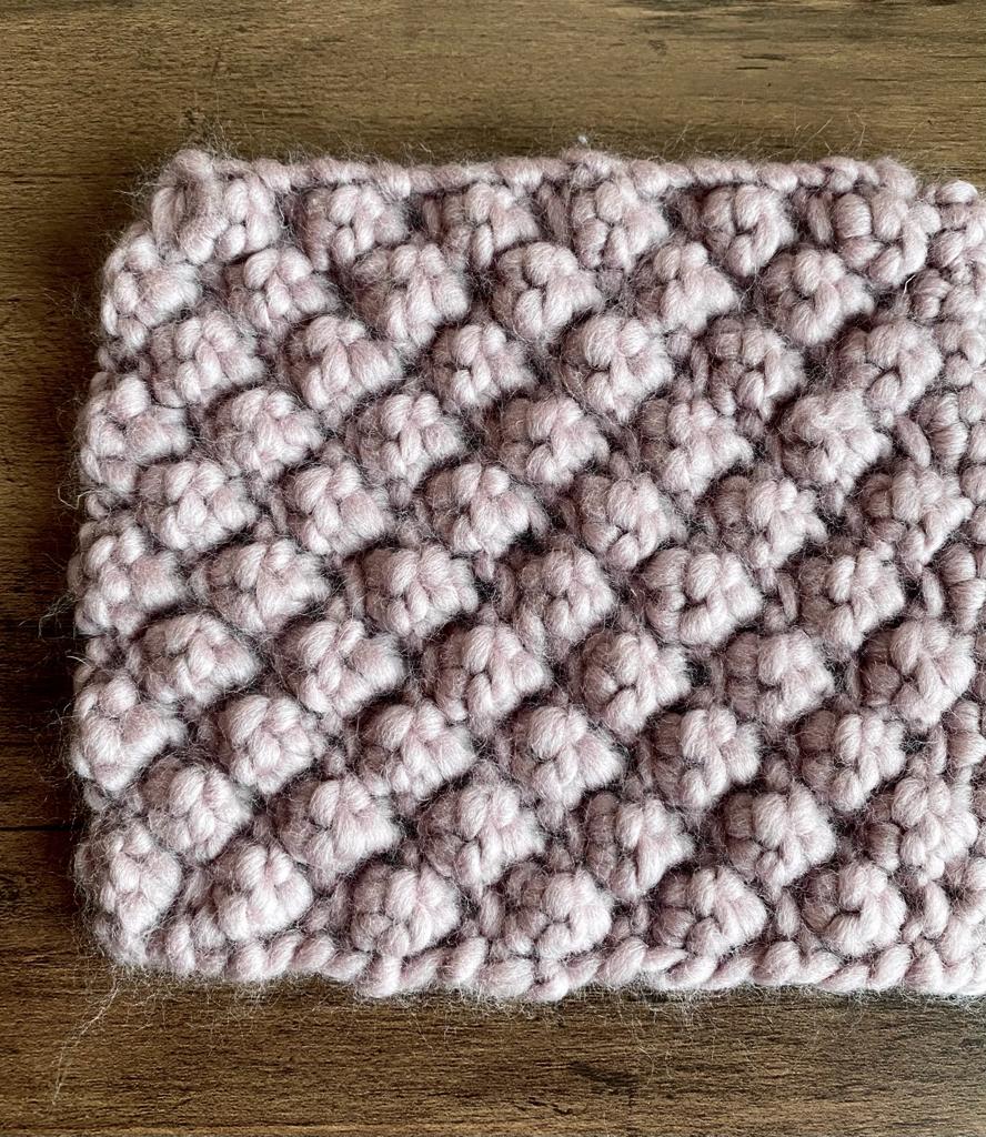 Knitted Hot Pan Holder - Pink