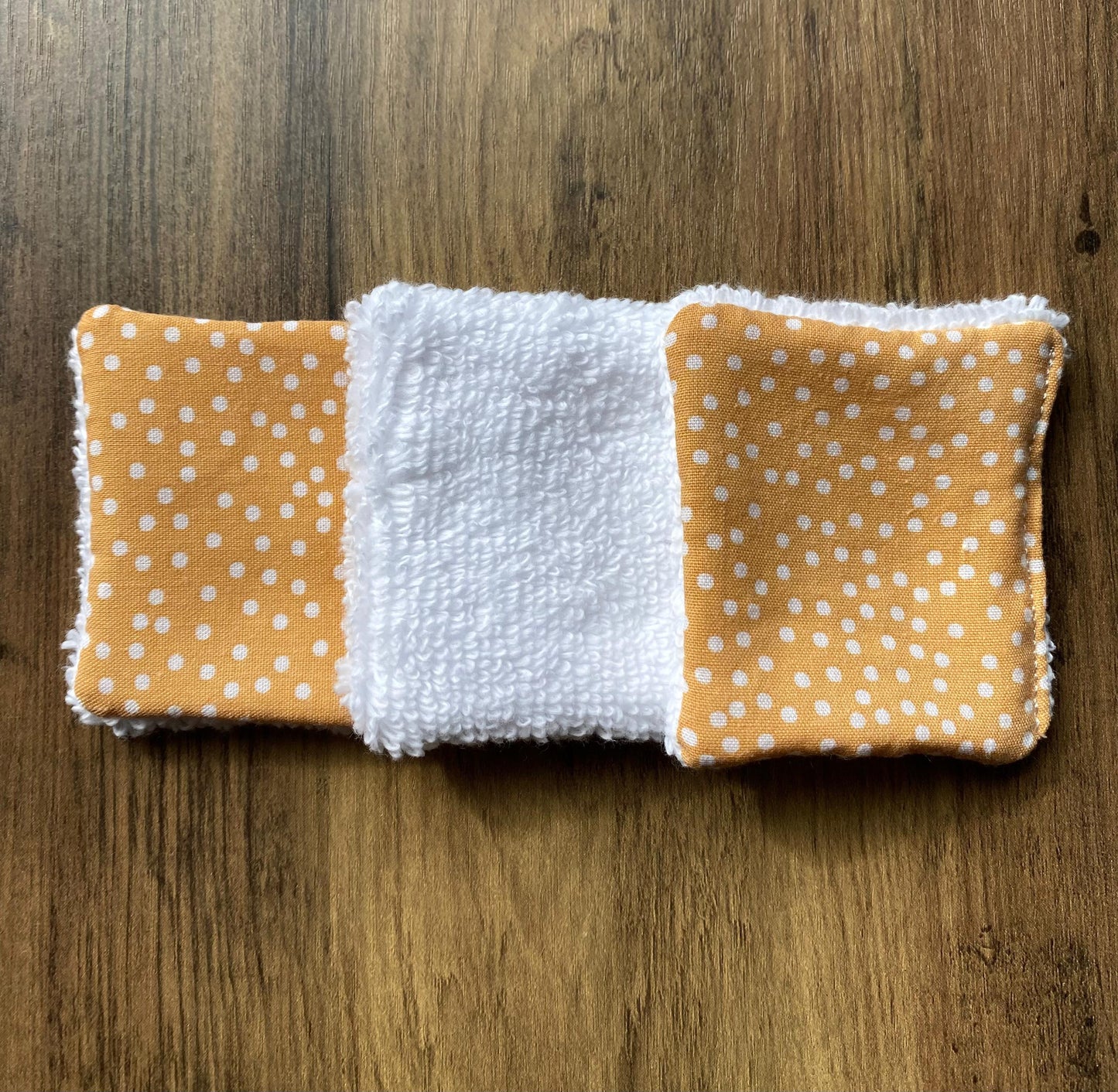 Mustard Spot - Up-Cycled Fabric Reusable Cleansing Pads - Pack of 3 or 6