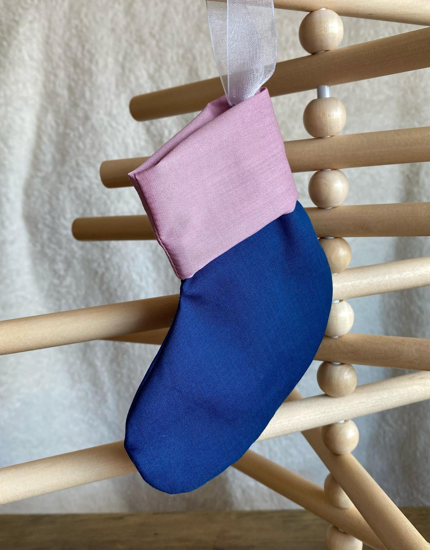 Mini Stocking - Blue & Pink