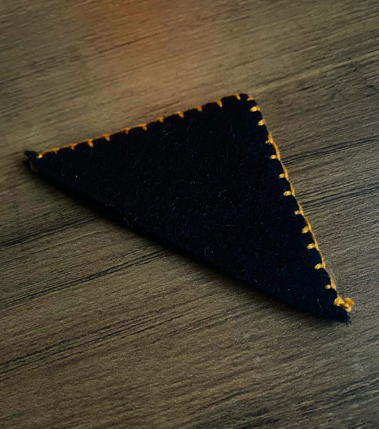 Hand Embroidered Bookmark - Black (Plain)