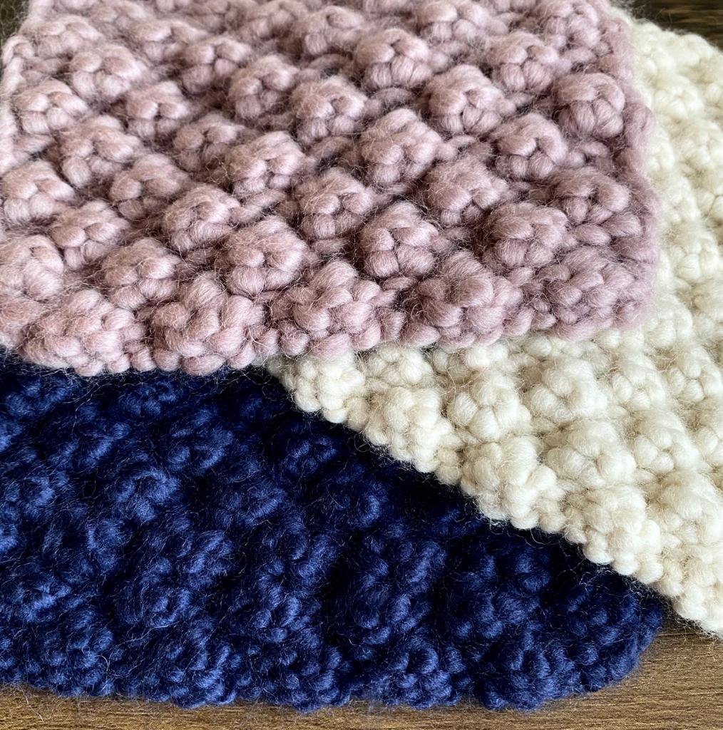 Knitted Hot Pan Holder - Cream