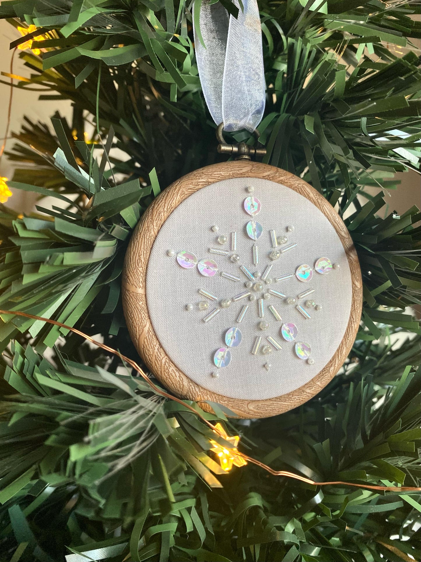 Snowflake Decoration - Light Grey