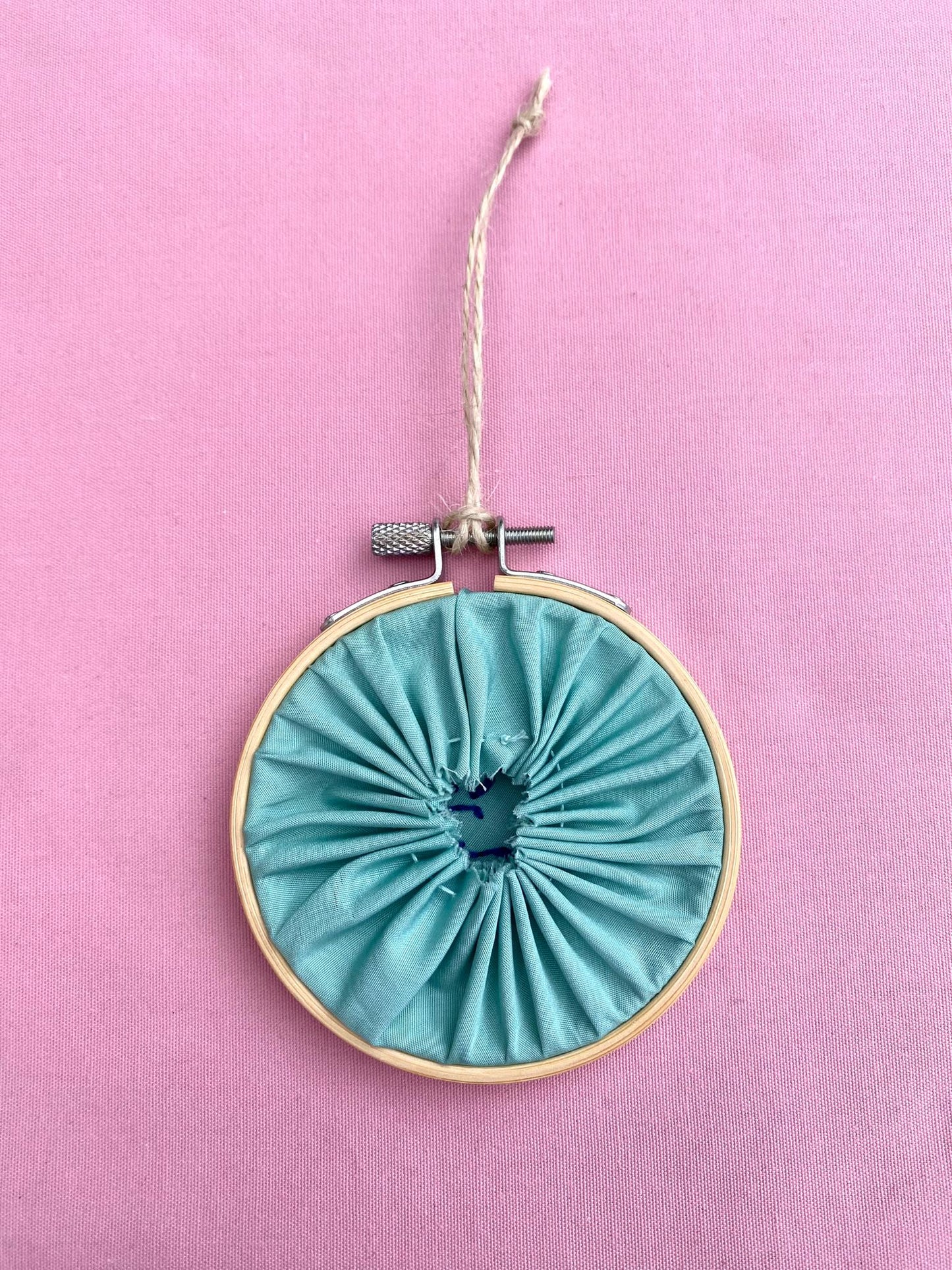'The Best Is Yet To Come' Hand Embroidered Mini Wall Hanging