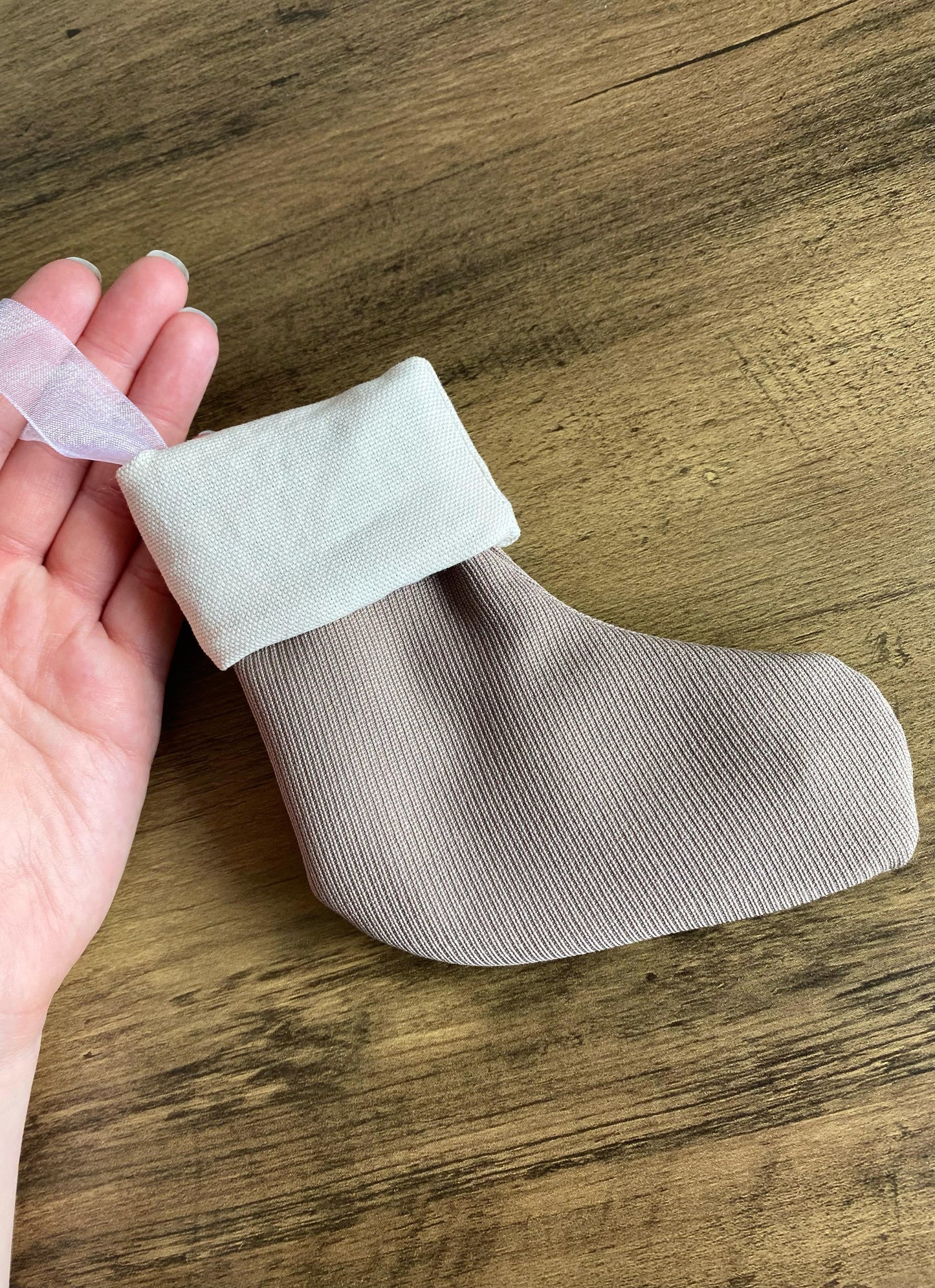 Mini Stocking - Taupe
