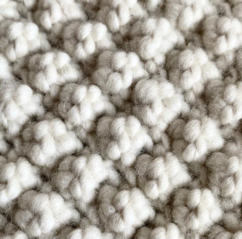 Knitted Hot Pan Holder - Cream