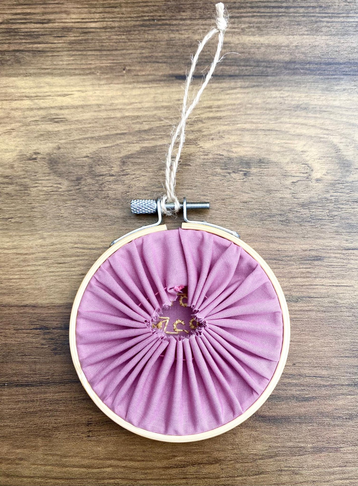 'You Grow Girl' Hand Embroidered Mini Wall Hanging