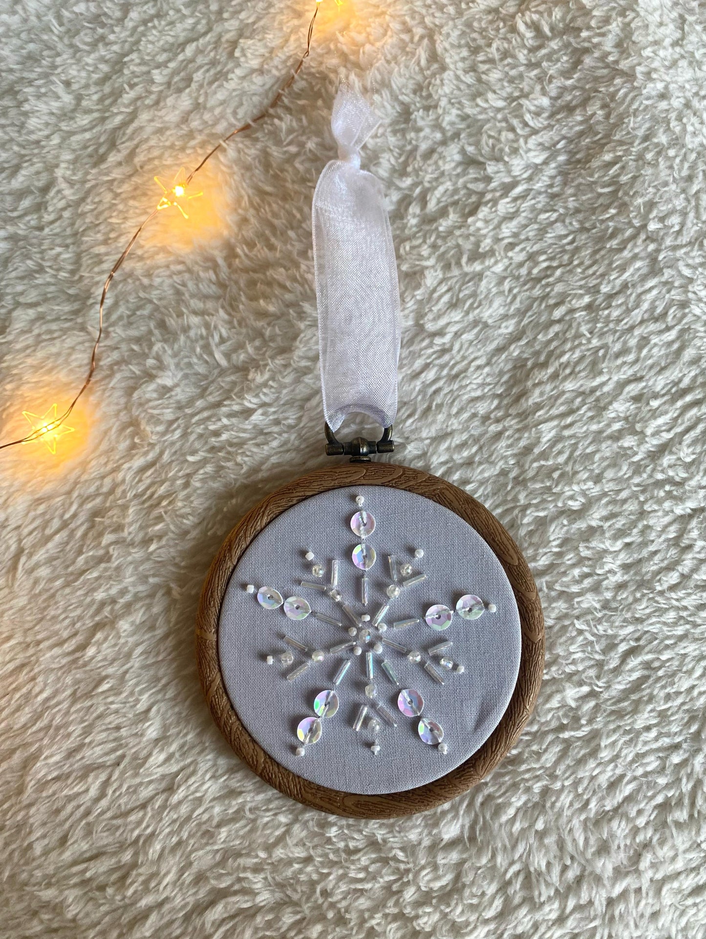 Snowflake Decoration - Light Grey