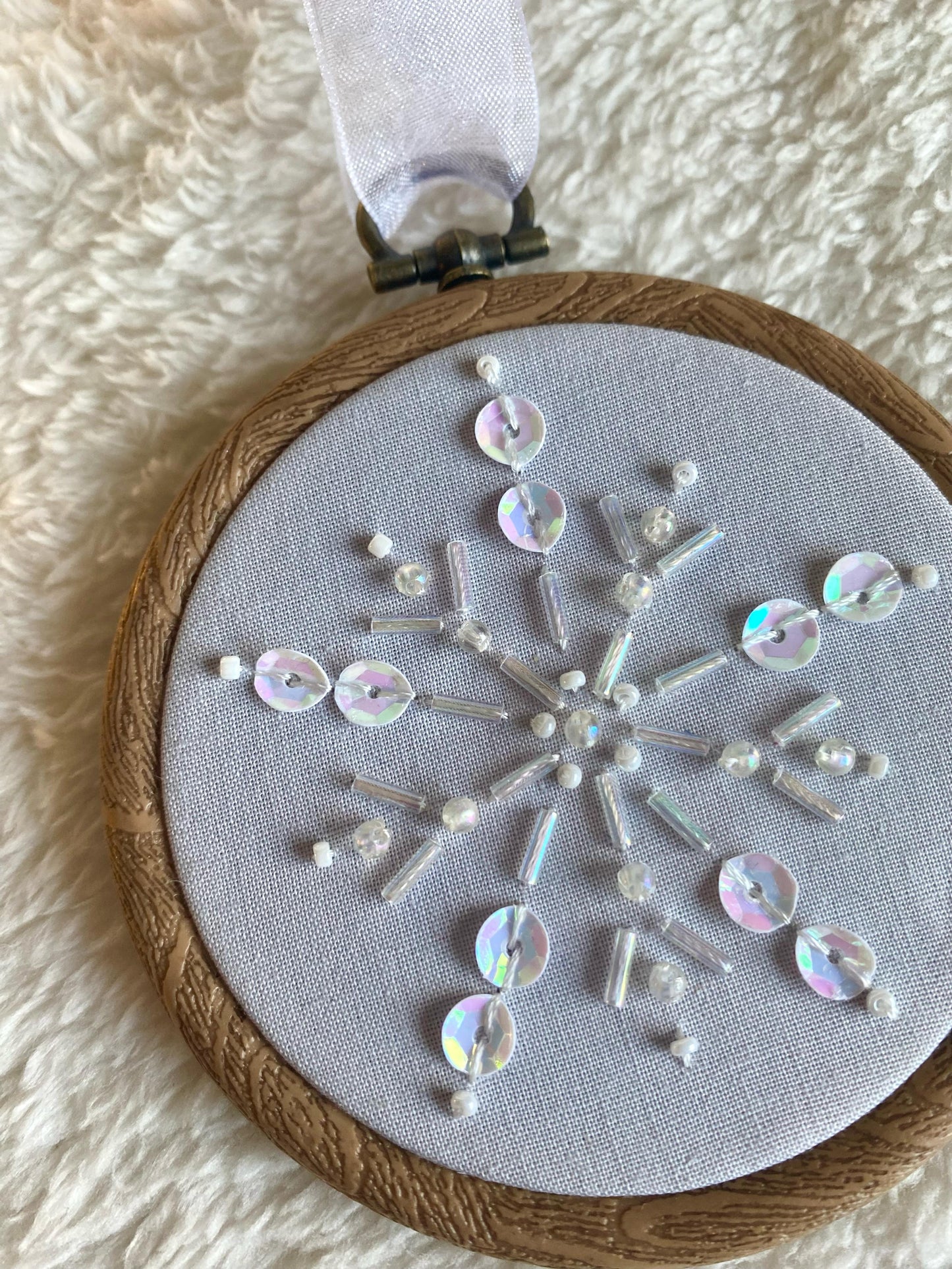 Snowflake Decoration - Light Grey