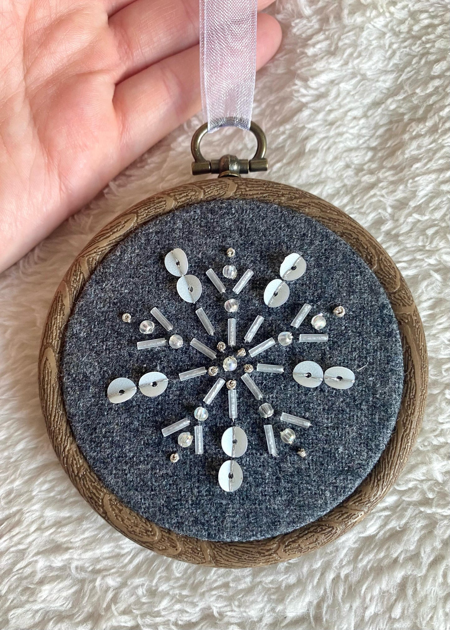 Snowflake Decoration - Dark Grey
