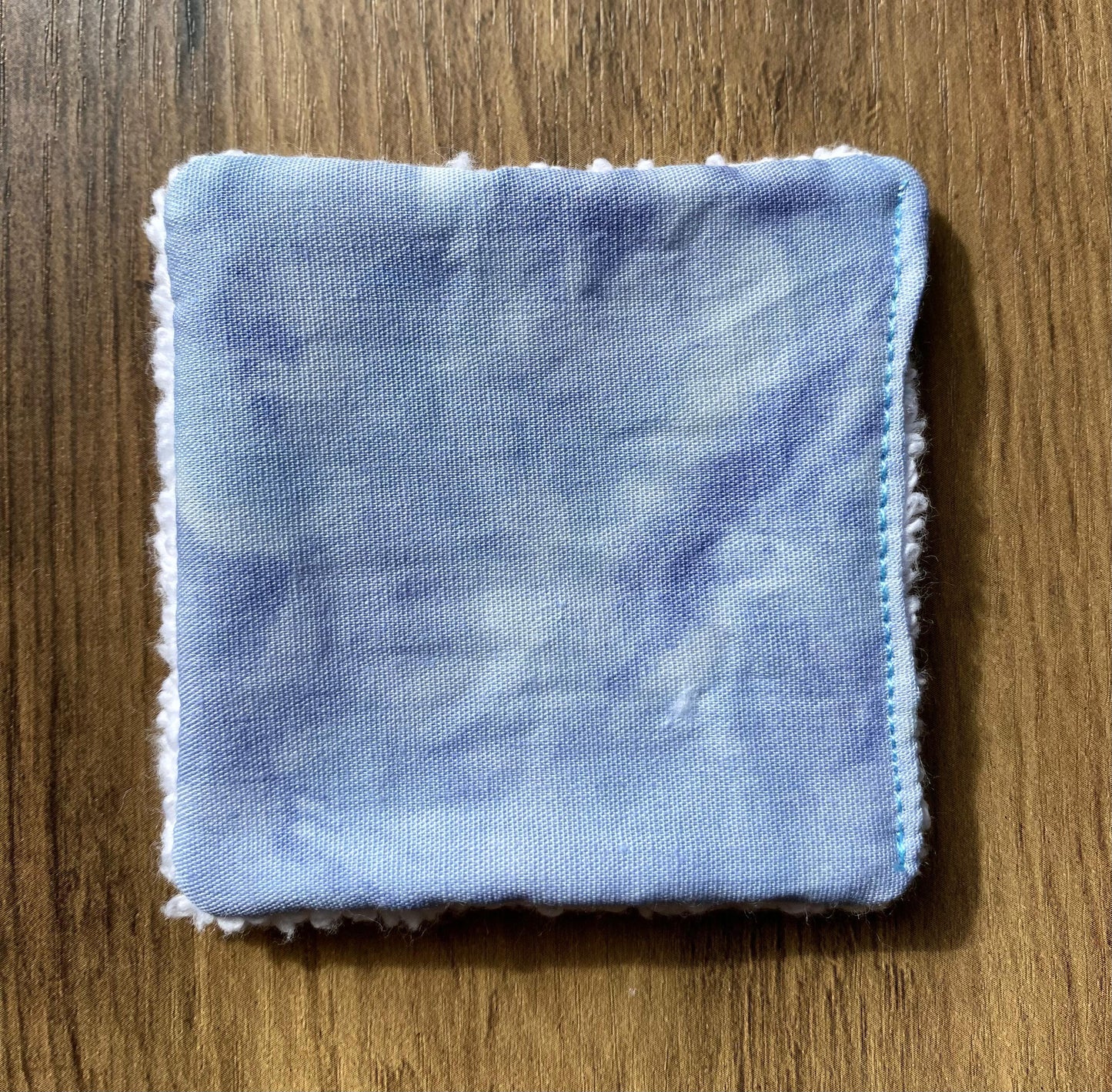 Blue Tie Dye - Up-Cycled Fabric Reusable Cleansing Pads - Pack of 3 or 6