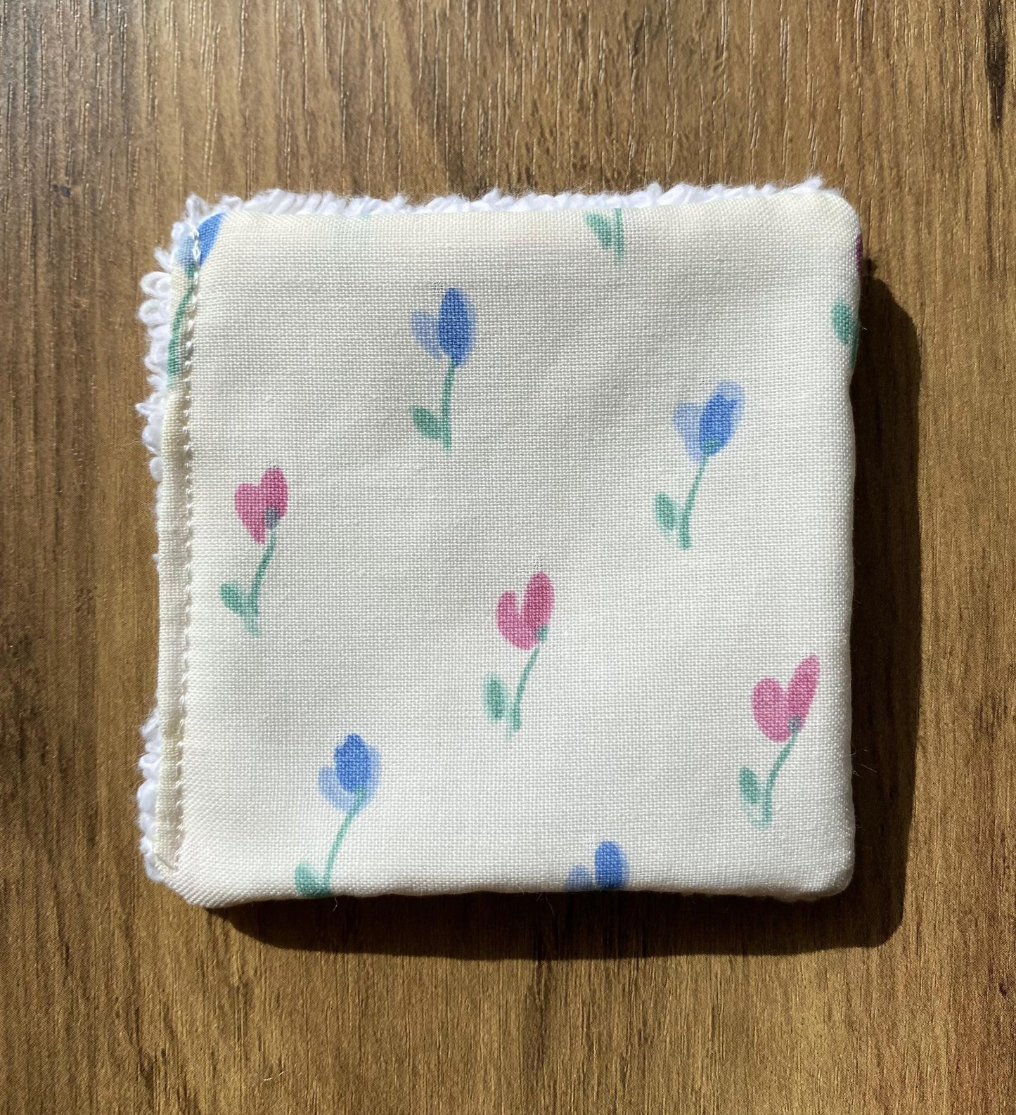 Tulips - Up-Cycled Fabric Reusable Cleansing Pads - Pack of 3 or 6