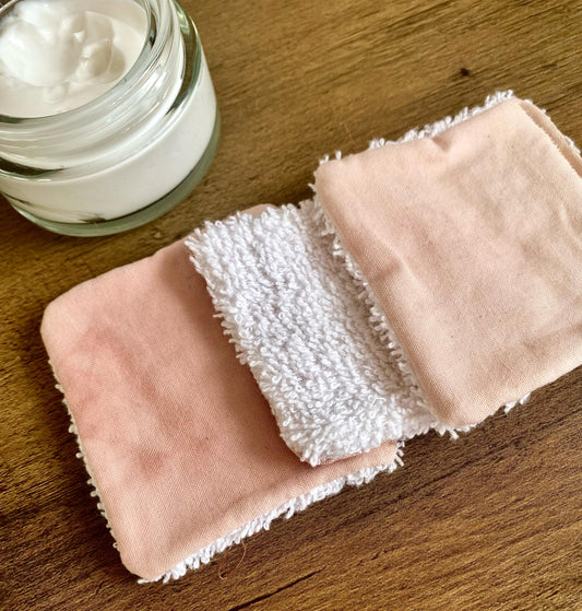 Reusable Cleansing Pads Pack of 3 - Light Pink