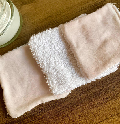 Reusable Cleansing Pads Pack of 3 - Pale Pink