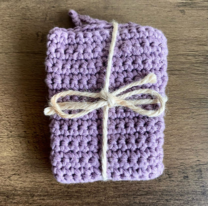 Hand Crocheted Dishcloth - Lilac