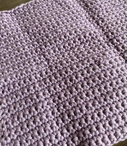 Hand Crocheted Dishcloth - Lilac