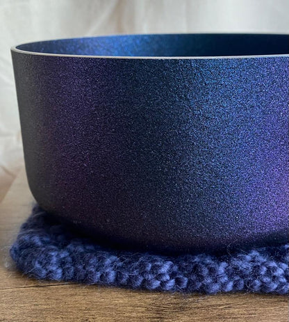 Knitted Hot Pan Holder - Blue