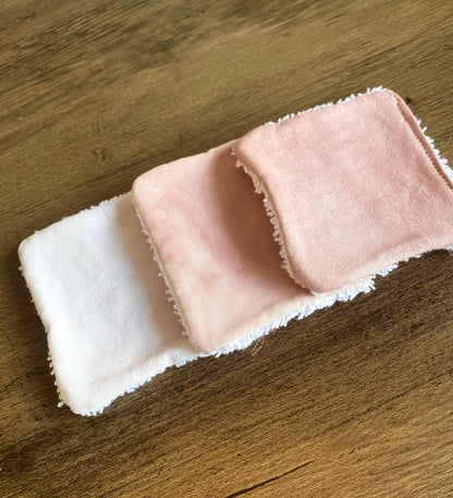 Reusable Cleansing Pads Pack of 3 - Blush Pink