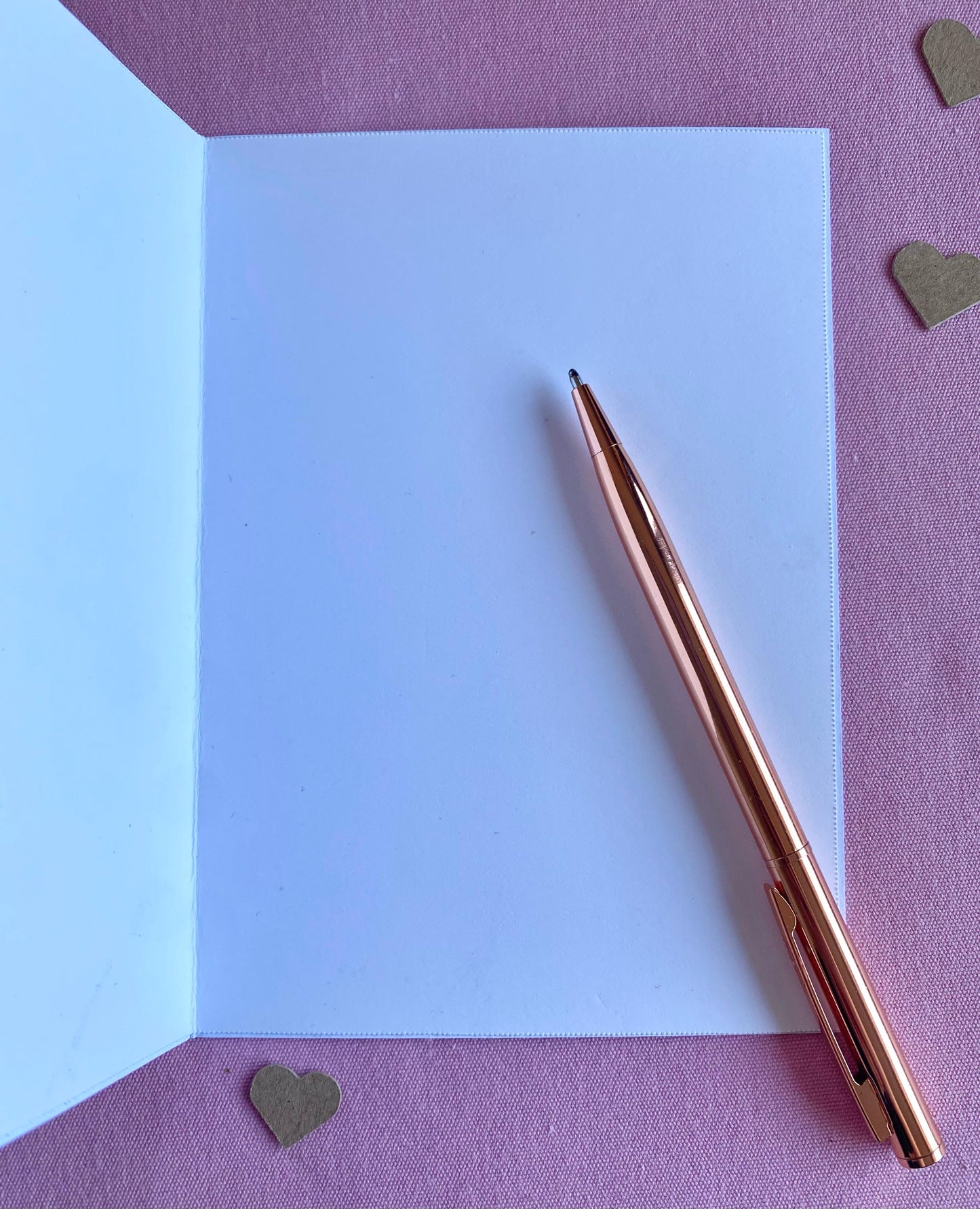 Hand Embroidered Card - Heart Balloons - White