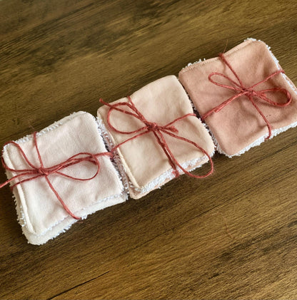 Reusable Cleansing Pads Pack of 3 - Pale Pink