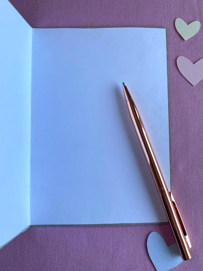 Hand Embroidered Card - Ur The Best - Brown