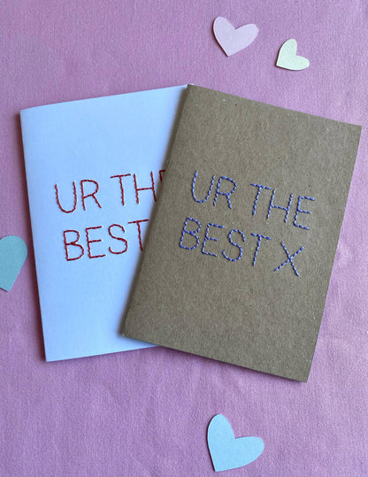 Custom Designed Hand Embroidered Card